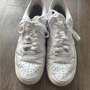 Nike Air Force Ones with Metallic Check